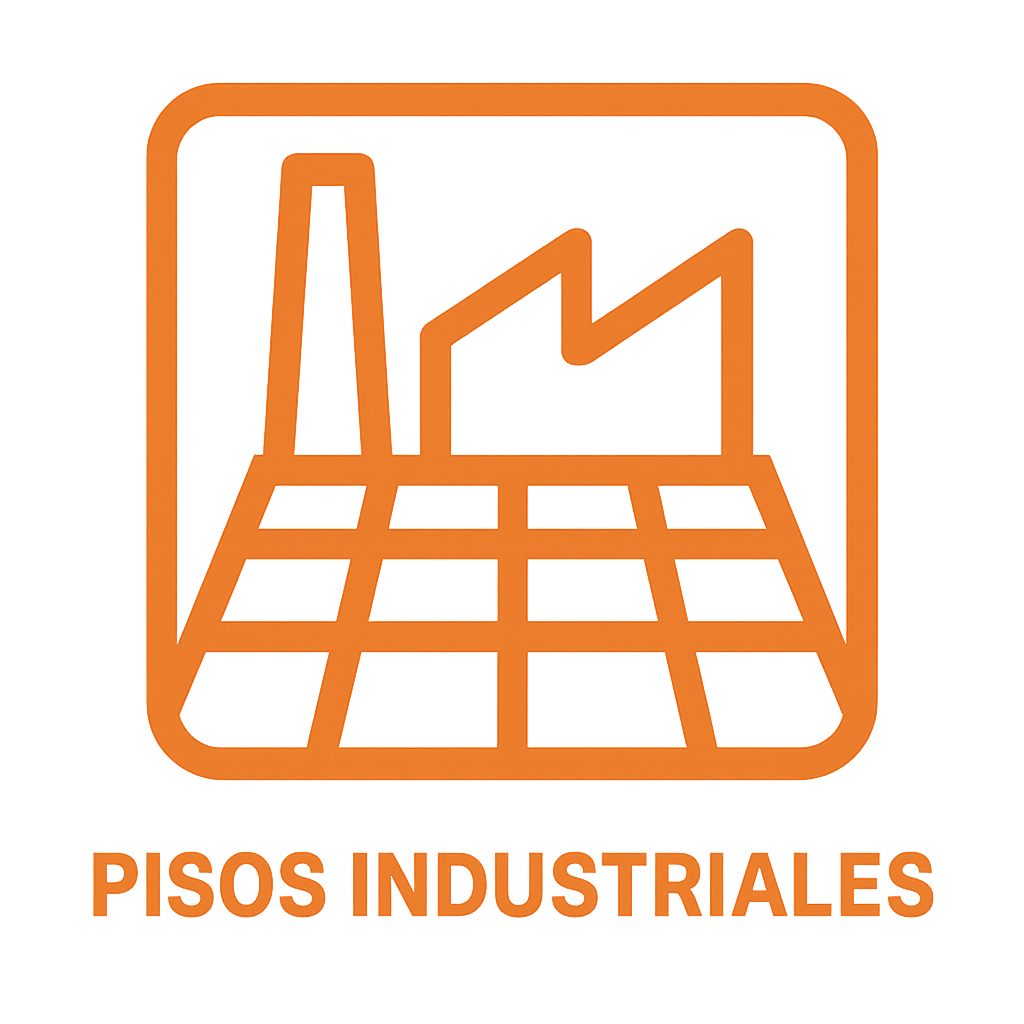 icono para Pisos industriales en color naranja